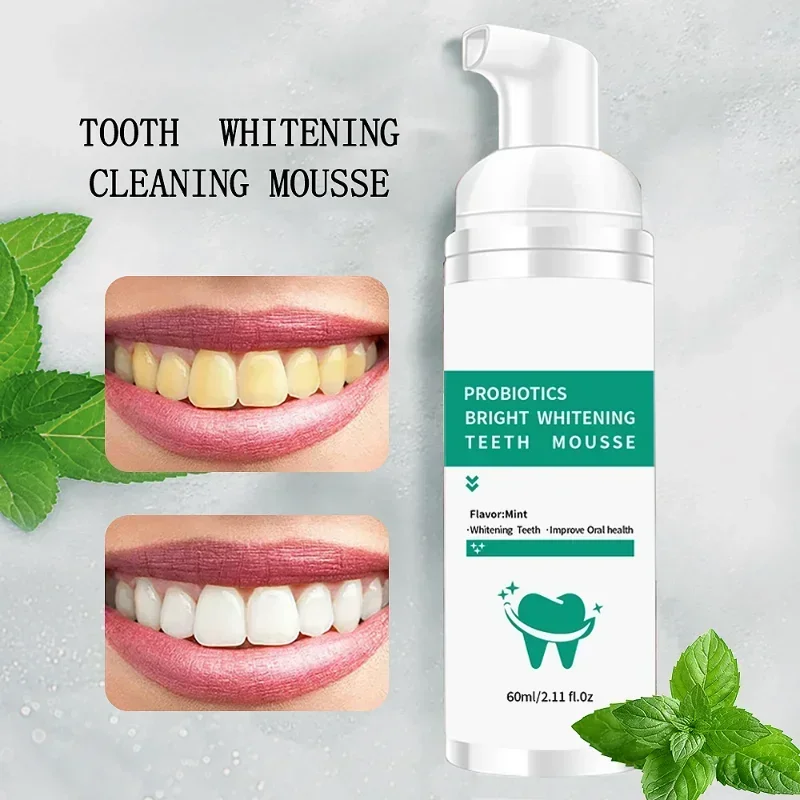 Teeth Cleansing Whitening Mousse Tooth Removes Stains Essence Oral Hygiene Dental Mousse Cleaning Tools Toothpaste For Adults