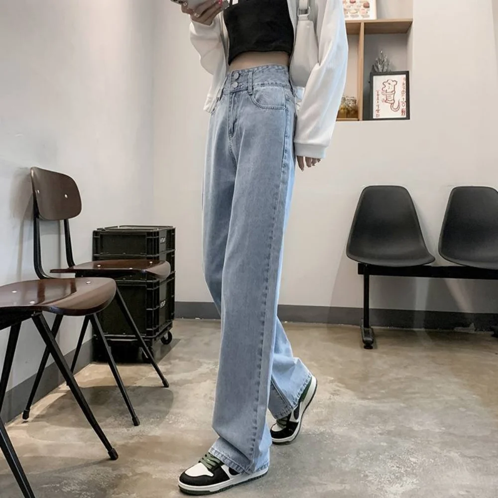 2023 Autumn Jeans for Women Curve Women Elastic Waist High Waist Harem Lady Pants Mom Jeans women clothing jeans y2k trousers