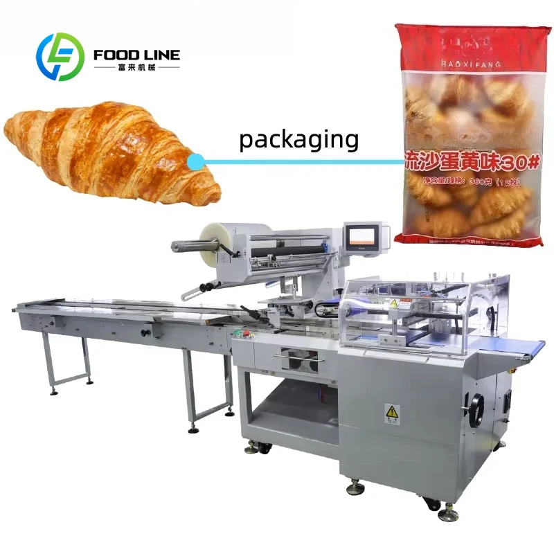 Customized High Speed Flow Wrap Pillow Machine for Bulk Vegetables Fruits and Industrial Multi-packs Packaging