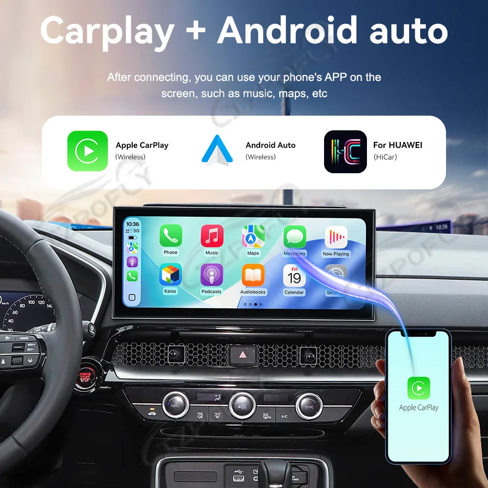 

Автомобильный радиоприемник Carplay 15,8 дюйма с сенсорным экраном для Honda CR-V 2023-2025 Android15, GPS-навигация, мультимедийный плеер, головное устройство, авто