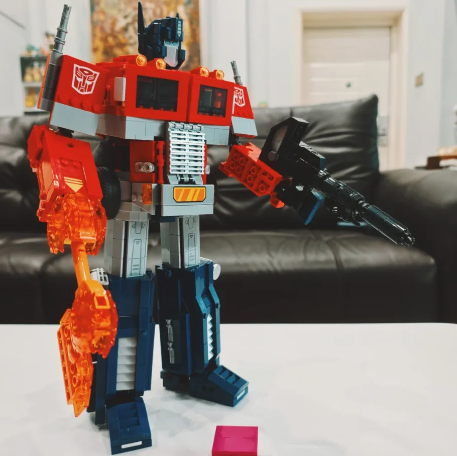 Hot Toys 1508 pièces Camion de Transformation Technique Optimus Prime Robot Guerrier Blocs de Construction Modèle Puzzle Ornement Cadeaux d'Anniversaire