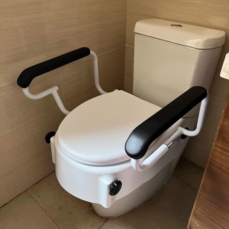 

Standing Aid for Patients Recovery After Surgery at Home Raised Toilet Seat Riser with Arms - Elderly Pregnant Assist,