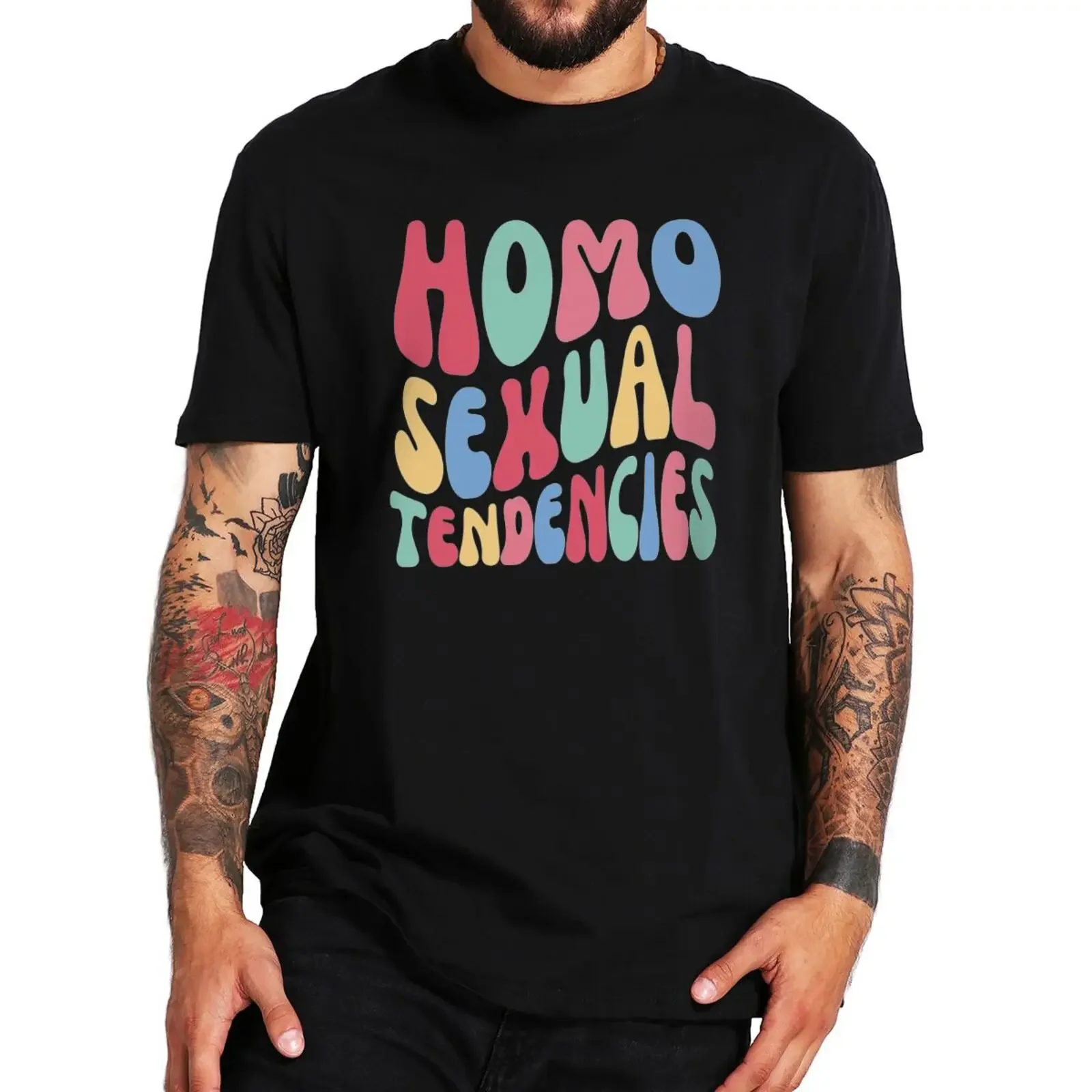 Homosexual T Shirt Funny Lgbt Gay Pride Gift Y2k T-shirts 100% Cotton Soft Unisex Casual Tee Top EU Size