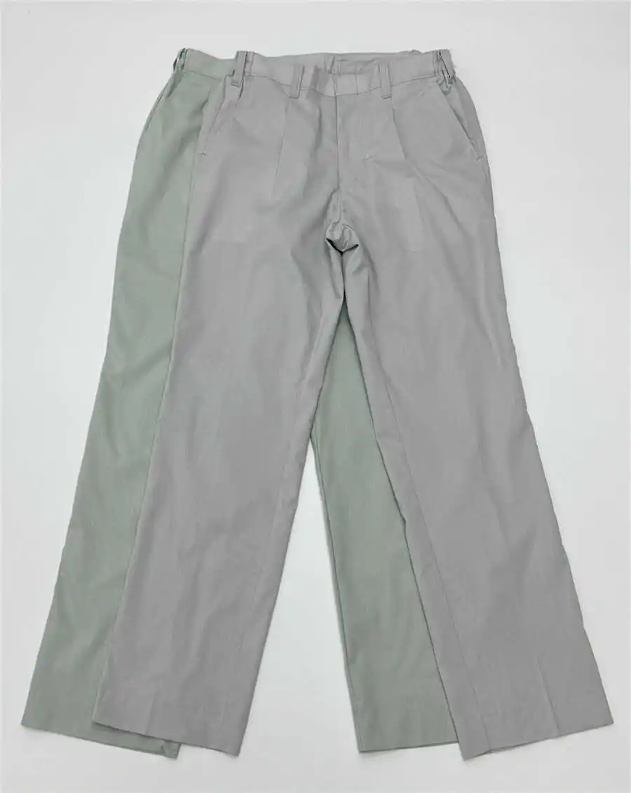 

Легкие дышащие прямые рабочие брюки свободного кроя однотонные летние повседневные длинные брюки для молодых мужчин в городском стиле