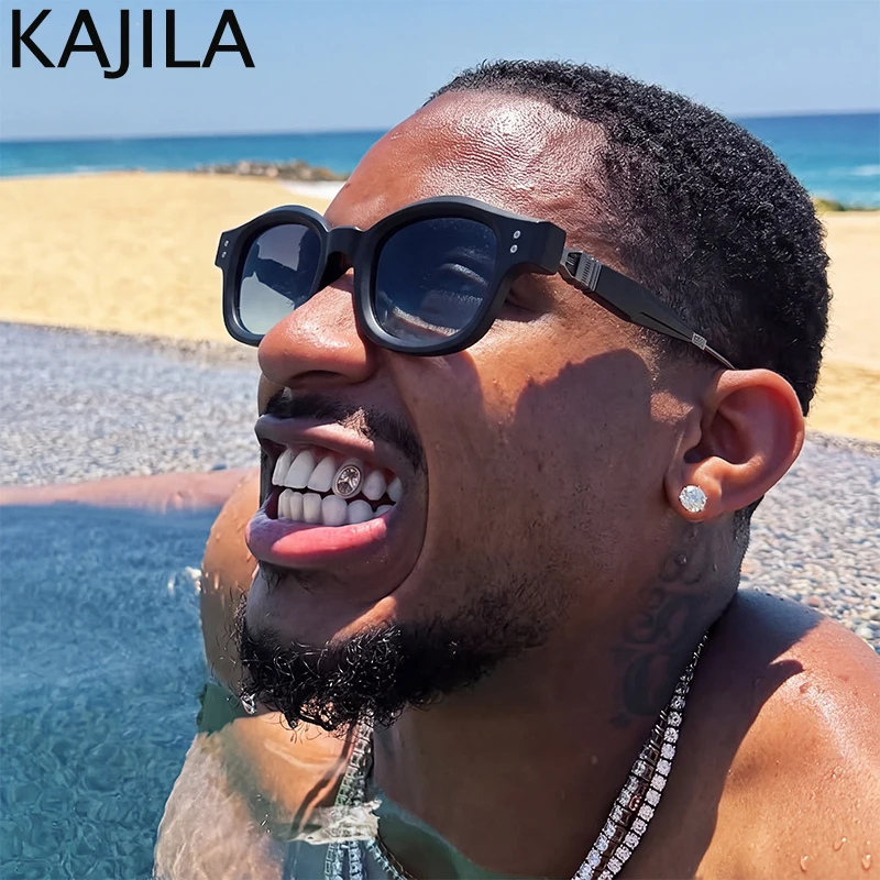 Vintage Photochromic Square Sunglasses Men 2026 Luxury Brand Classic Steampunk Outdoor Driving Sun Glasses For Male Retro Shades