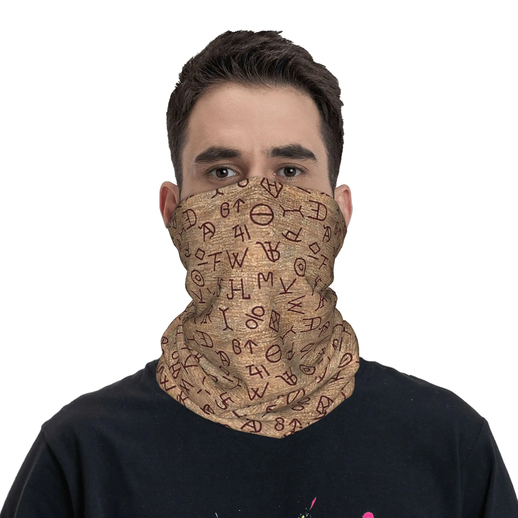 Wild West Cowboy Cattle Brands Bandana Neck Gaiter Printed Wrap Scarf Balaclava Riding Unisex Adult Washable