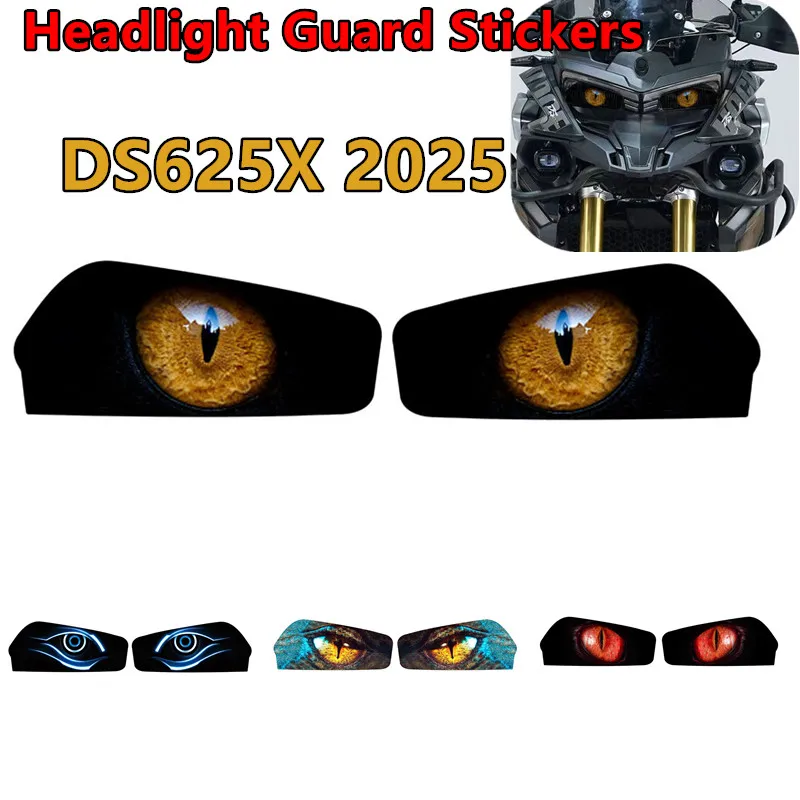 

For Voge DS625X DS625X 625 DSX 2025 Motorcycle Accessories Headlight protection stickers Protective Waterproof Headlamp Decals