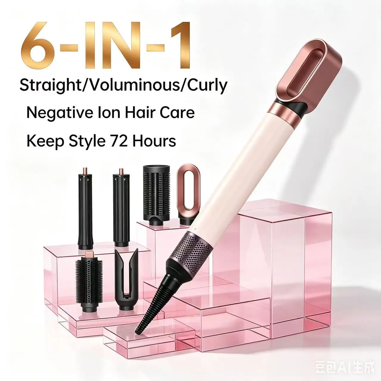 

SenCiciMen 6 IN 1 Hair Styler Set Blow Dryer Brush Negative Ion Hot Air Styler for Auto Curling Hair Styling ToolsBesthairdryer