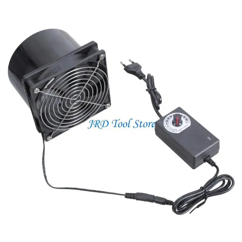 A2UD Versatile 10cm Variable Speed Exhaust Fan For Electronics And Small Space Air Circulation Fan Ventilation Blower