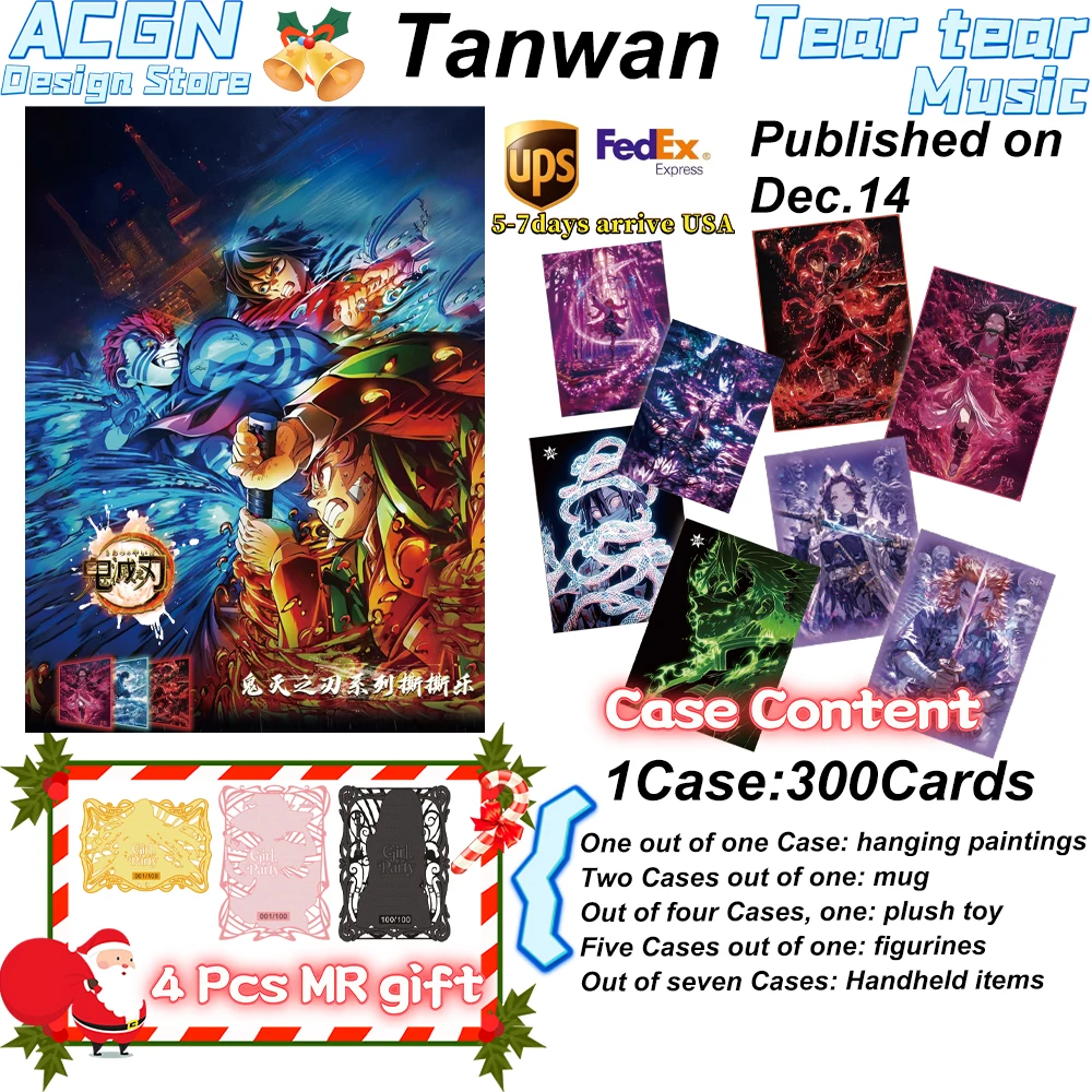 

2025 Newest Case Wholesale Zhan Play Cultural Demon Slayer Blade Series Tear Joy All Star Collection CCG TCG Hobbies
