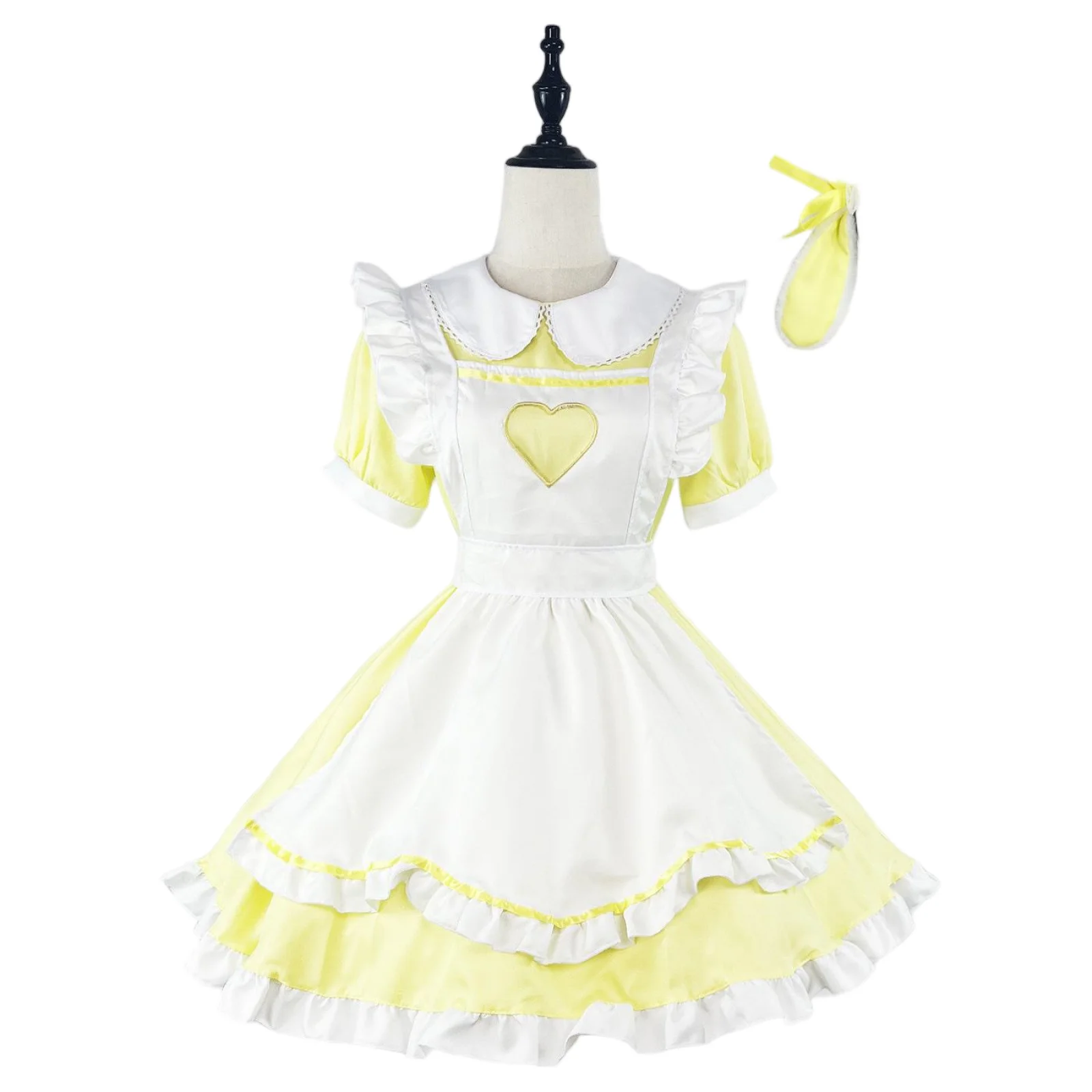Disfraz de COSPLAY de Lolita para mujer, disfraz de sirvienta de conejo de amor hueco súper bonito, vestido de talla grande para fiesta