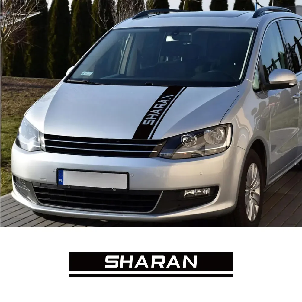 Car Hood Bonnet Stickers For Volkswagen VW Sharan 7n 7m Camper Van Vinyl Decals Stripe Graphics Tuning Accessories