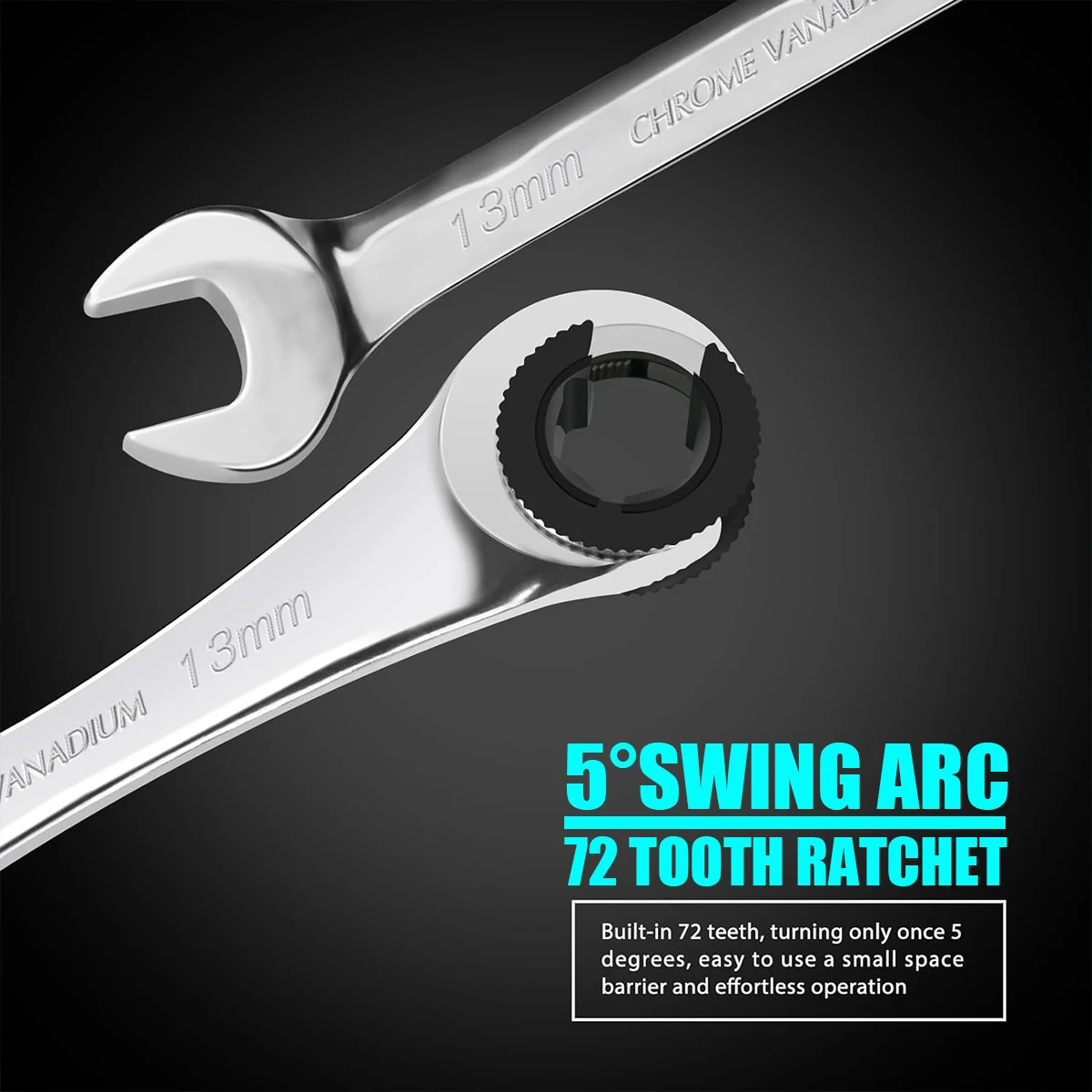 8-19mm Tubing Ratchet Wrench Tubing Ratchet Wrench Double Spanners Tools Oil Wrench Open end ratchet wrench