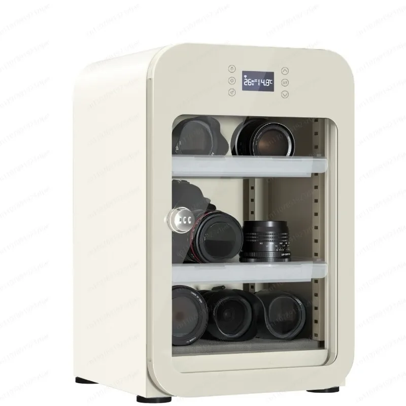 

White SLR camera Electronic touch screen Moisture-proof box Photographic equipment Dehumidification box
