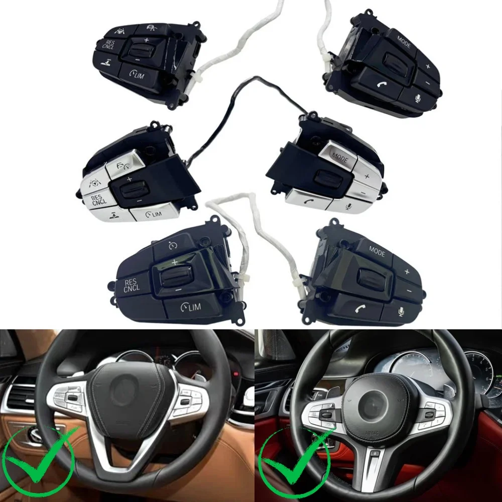 High-quality Steering Wheel Control Button For BMW ID6 Series G10 G11 G12 G05 G06 G20 G30 G32 G36 G01 G02 X3 X4