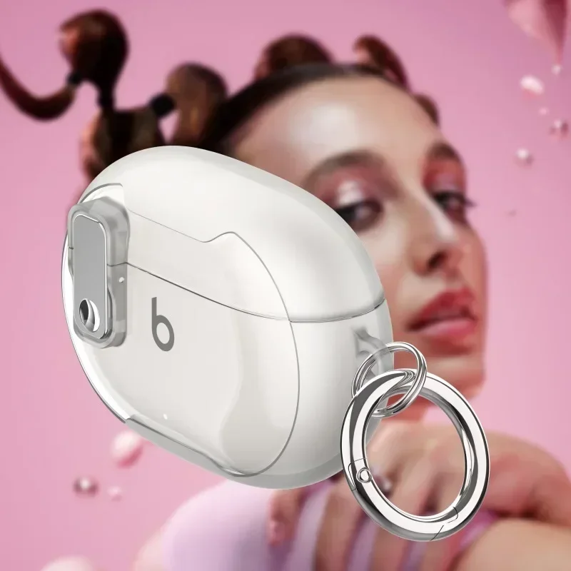 For Beats Studio Buds Earbuds Case Luxury Shockproof Cover Earphone Case With Keychain for Beats Studio Buds + Plus Case Shell