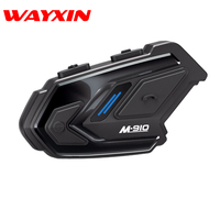 WAYXIN Motorcycle Helmet Headset Bluetooth Intercom 6 Riders Communicating For Motorbike Communication With Audio Multitasking