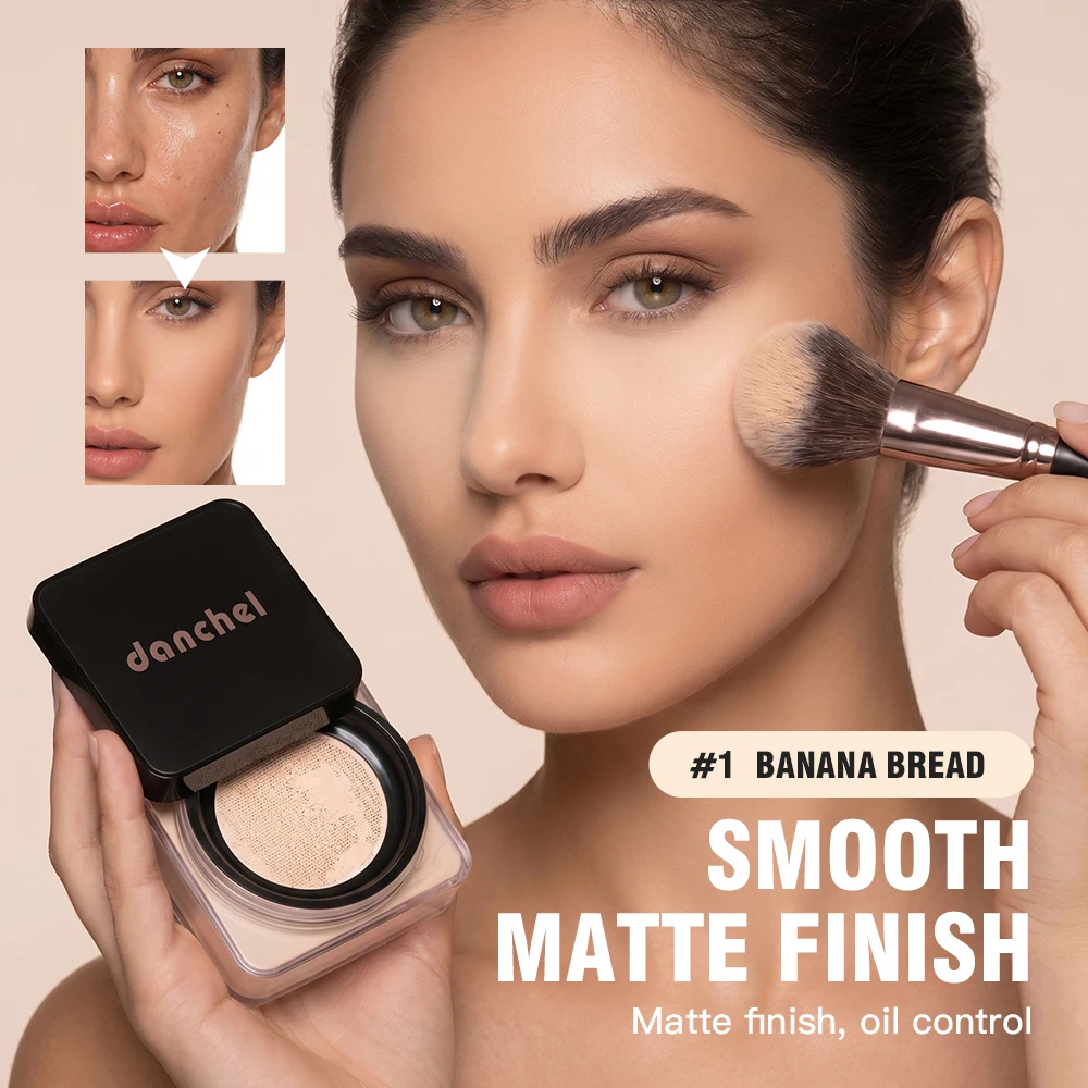 8 Colors Loose Baking Setting Powder Waterproof Brightening Matte Finish Oil Control Long Lasting Face Makeup Cosmetics