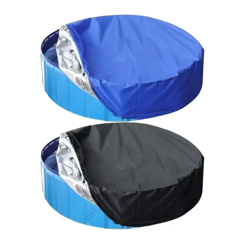 

K43D Heavy Duty 4FT Round Pool Cover Waterproof Outdoor Dust Protector for Pool