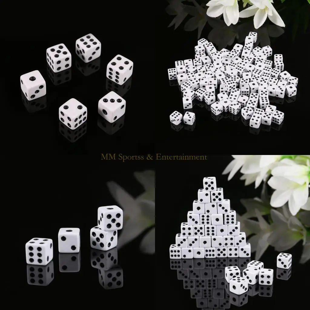 

31be 100 PCS Пластиковый правой угол кубик игры, квадратные угловые кубики 8 мм/0,31 дюйма