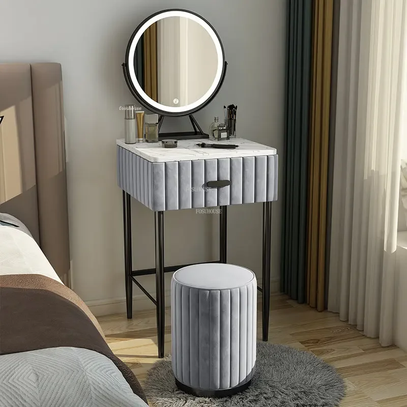 Nordic Ultra-narrow Dressers simple Bedroom Furniture Modern  Small Apartment Dressing Table  Luxury Creative locker E