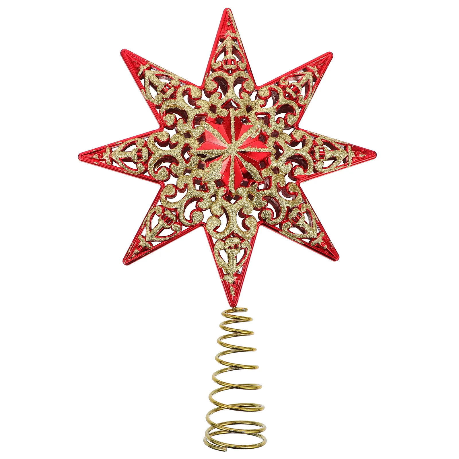 

1Pcs Christmas Tree Star Topper Exquisite Xmas Tree Decoration Star Decor for Home Outdoor Festival Home Decor