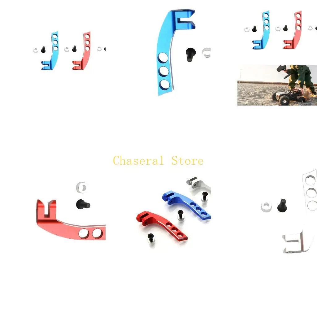 E7CE Ergonomic Transmitter Balance Weight System with 3 Mounting Points Blue Aviation Grade Metal