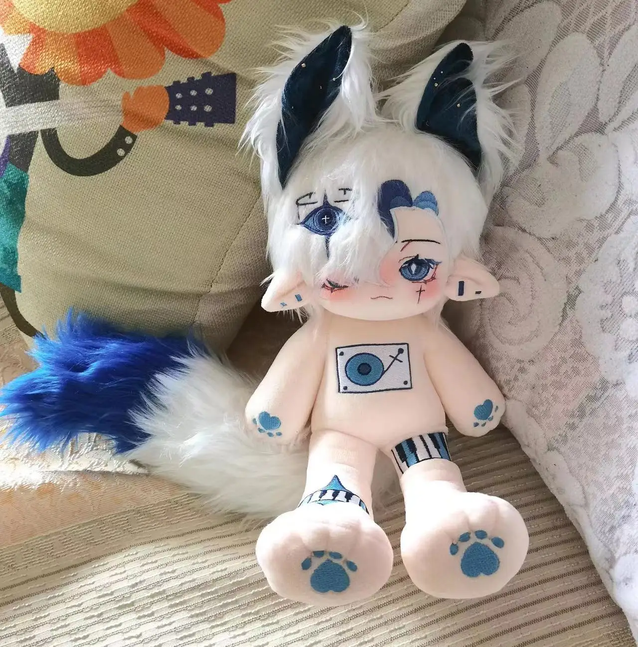 Muñeco de peluche de 30cm para niños, juguete de monstruo, demonio, guapo, genial, esqueleto, cuerpo de peluche, Original, Cosplay de dibujos animados, regalo