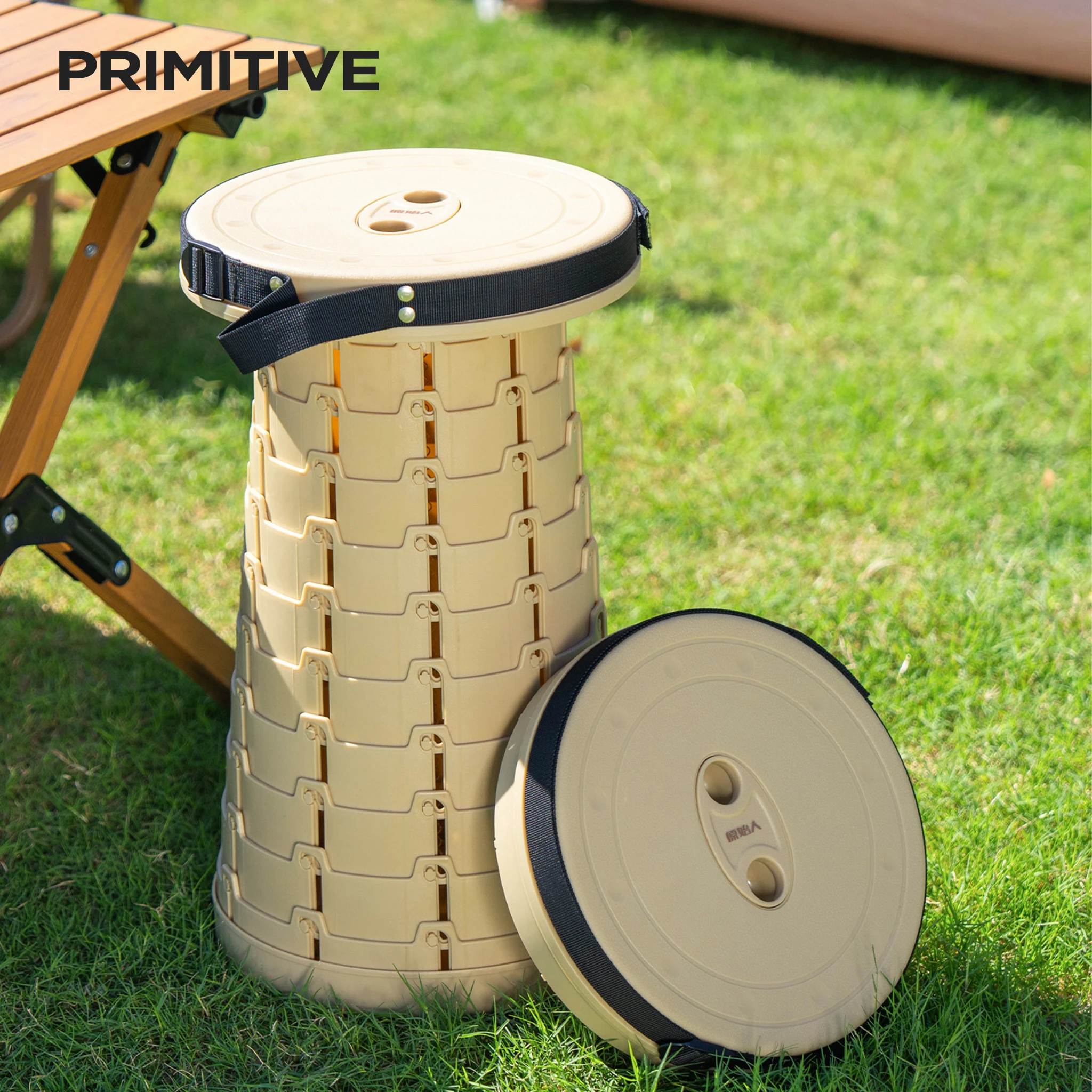 primitive-高さ調節可能な折りたたみスツール-6-45-センチメートルポータブル伸縮式キャンプスツール軽量屋外釣りハイキング旅行