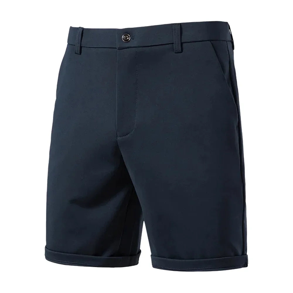 

New Men's Casual Shorts Lightweight Golf Shorts with 4 Pockets Stretch Quick Dry Comfy Work Shorts Black Navy