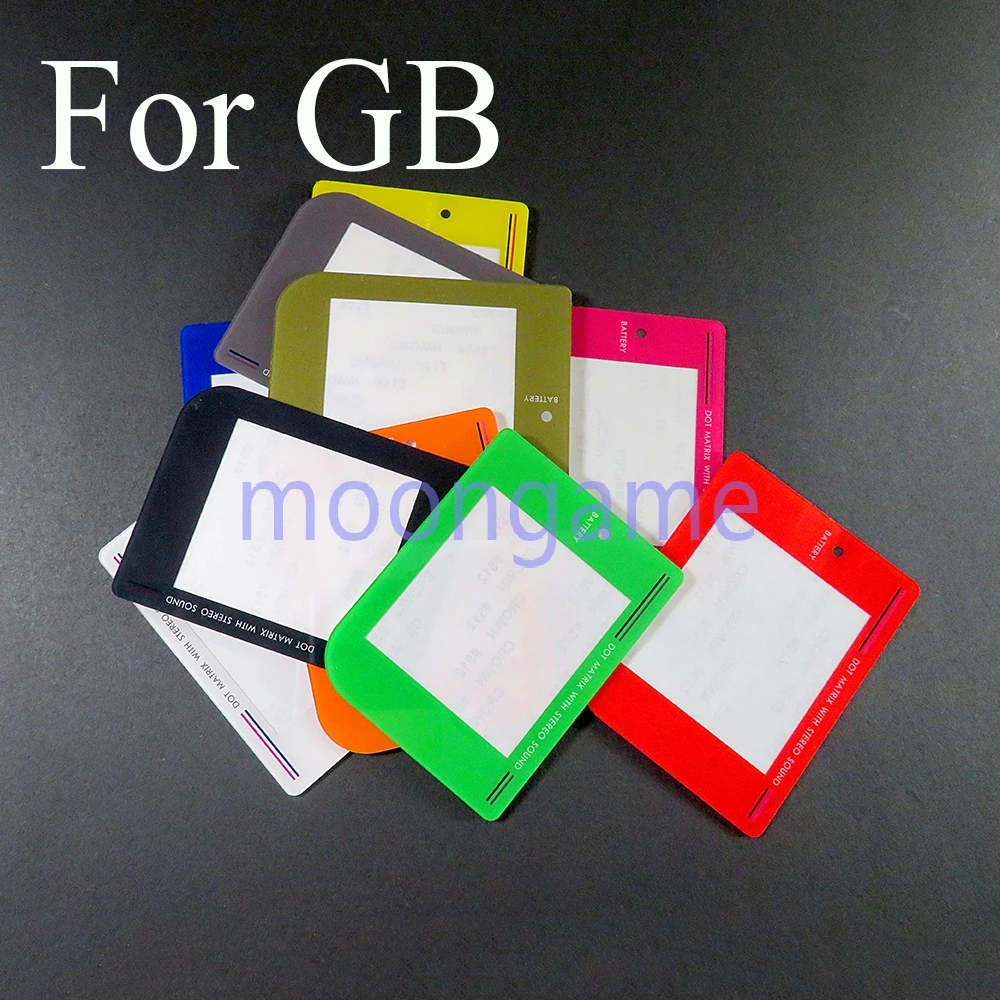 قطعة واحدة من غطاء عدسة الشاشة البديلة لجهاز نينتندو جيم بوي GB عرض لون المرآة البلاستيكية