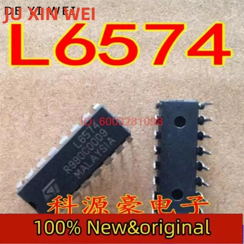 10Pcs/Lot Original New L6574 DIP-16 IC Chip Electronic Ballast Controller For Dimmable Fluorescent Lamps