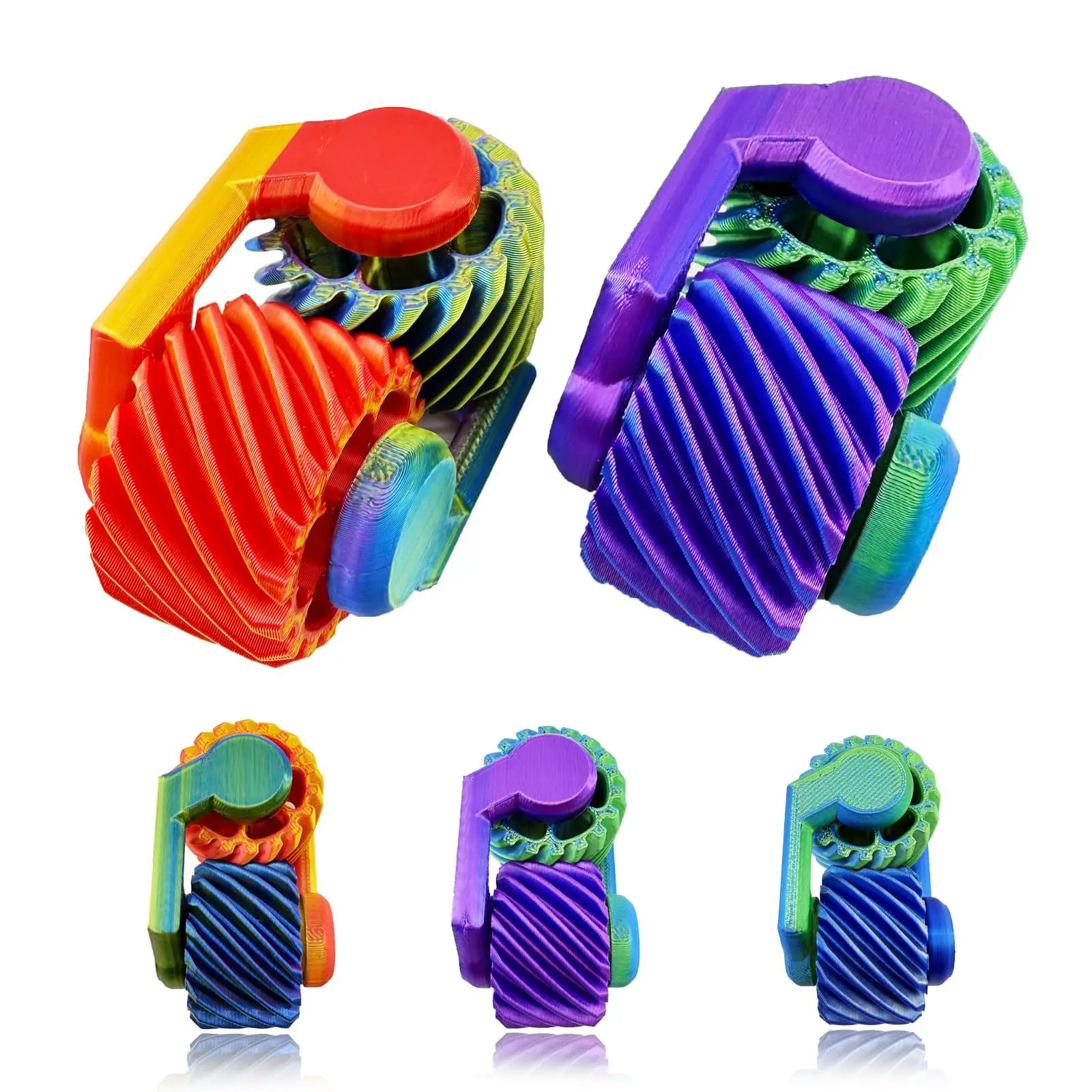 Popular Fidget Spinner 3D Printed Fingertip Gear Decompression Toy Mini Gyroscope  Fidget Toy for Adults Kids Fidget Spinner