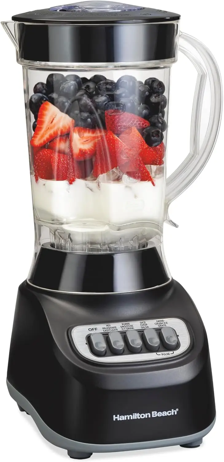 

Smoothie Blender, 48 Oz. Jar, 12 Blending Functions, Black, 50180F - Its Minimizes Airflow Noise During Operation, With 650 Watt