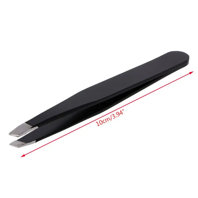 Professional Eyebrow Tweezer Slant Tip Hair Removal Stainless Steel Makeup Tools Dropship