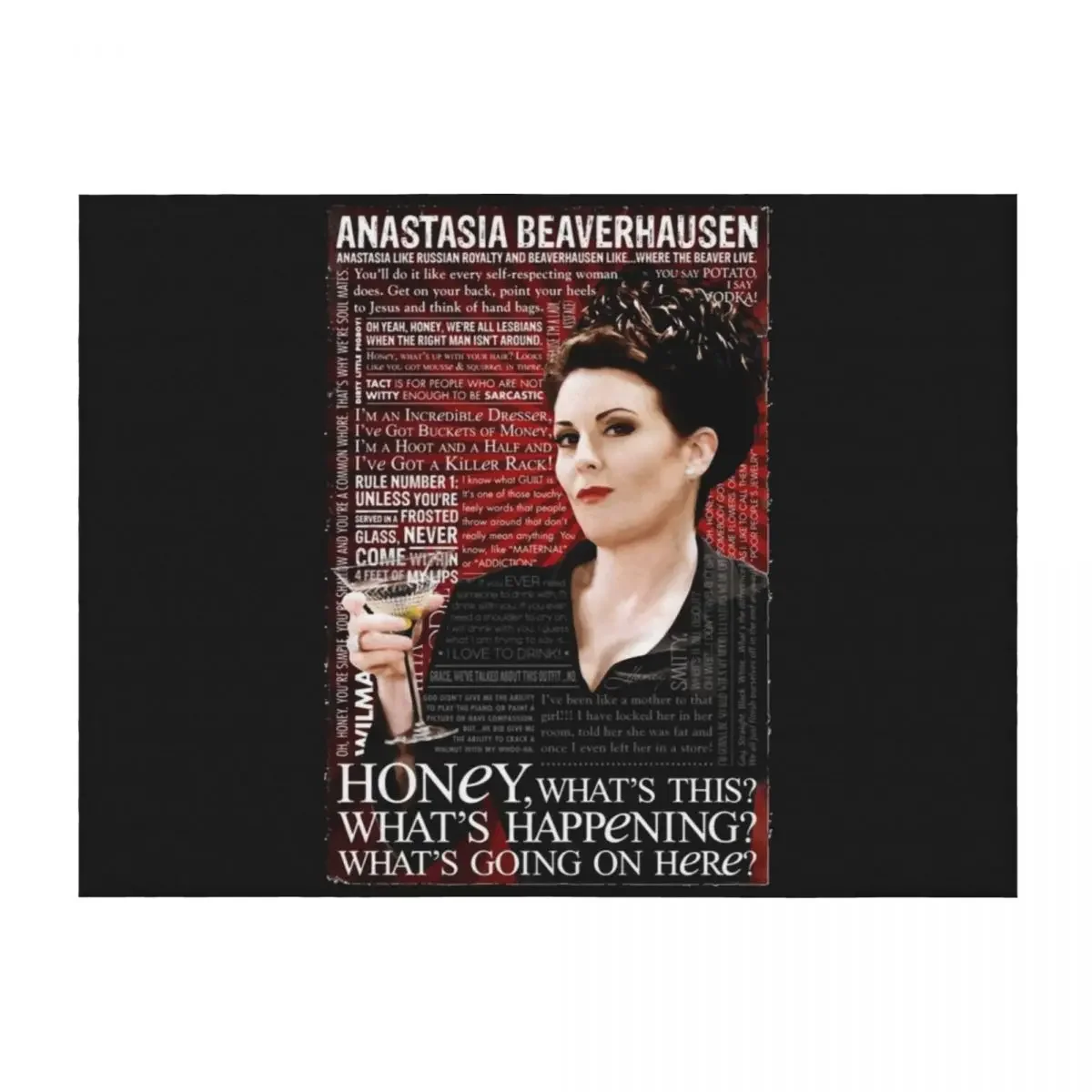 

Karen Walker. Will & Grace. Campy. Gay. Drag Essential Throw Blanket for winter Luxury wednesday Beautifuls Blankets