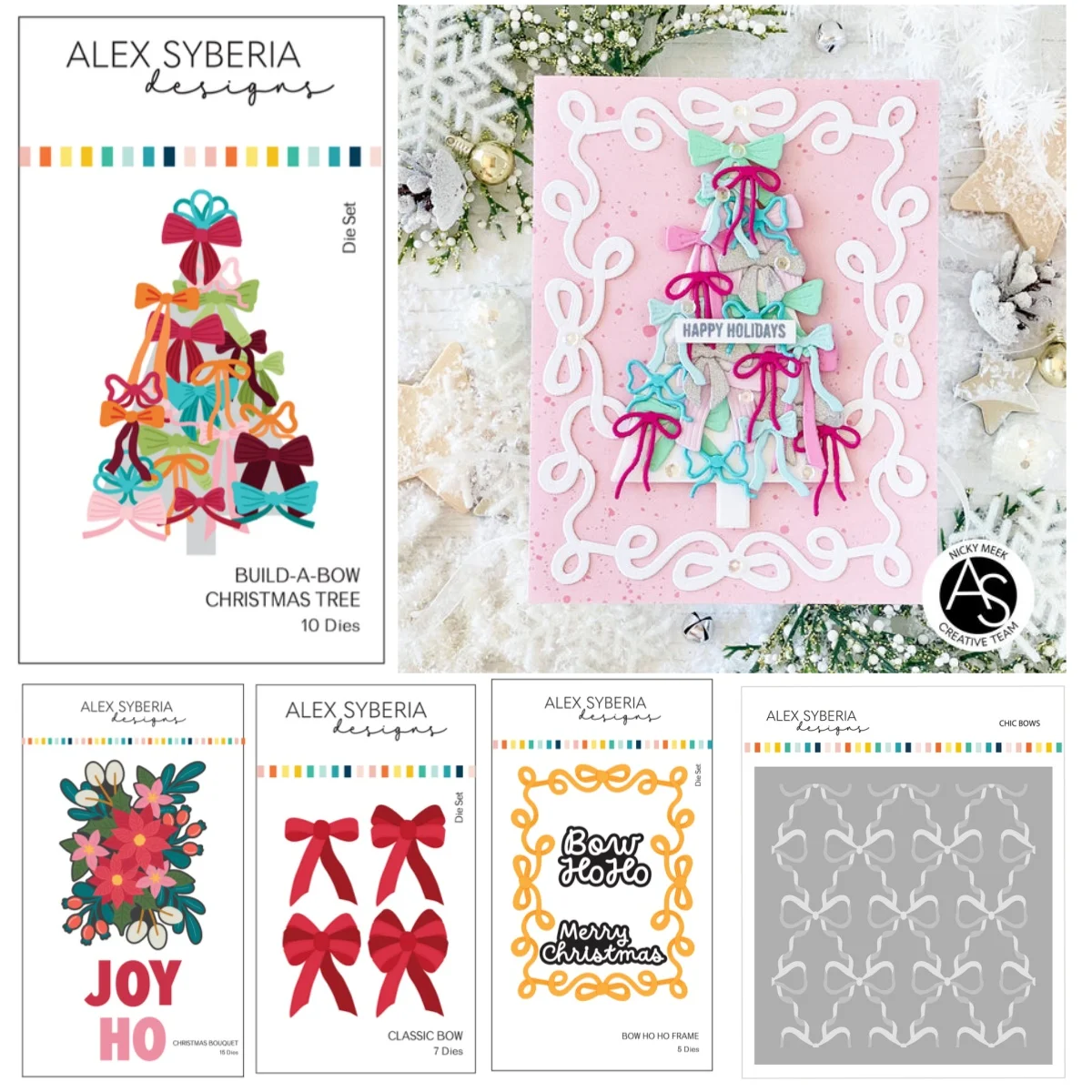 

Bow Bouquet Tree Metal Cutting Dies Stencil for DIY Making Card Scrapbook Embossed Gift Craft Template Decoration Christmas 2025