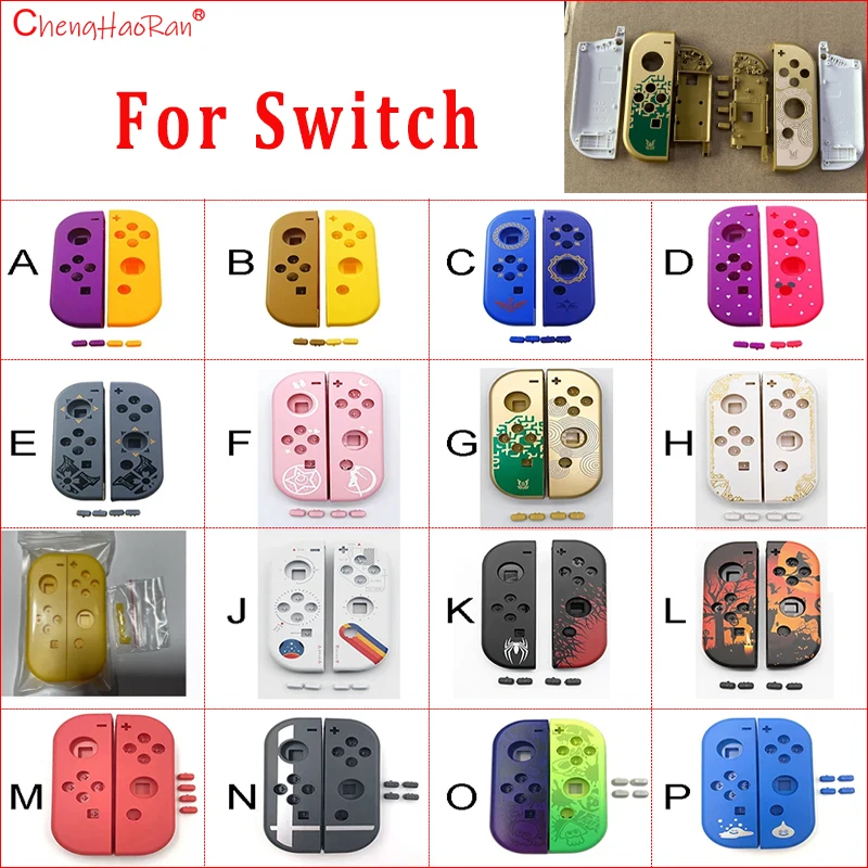 1Set For Replacement Housing Joy-Con Shell Case Set For Joy-Con Housing Shell For NS Joycon Replacement L R Button kit