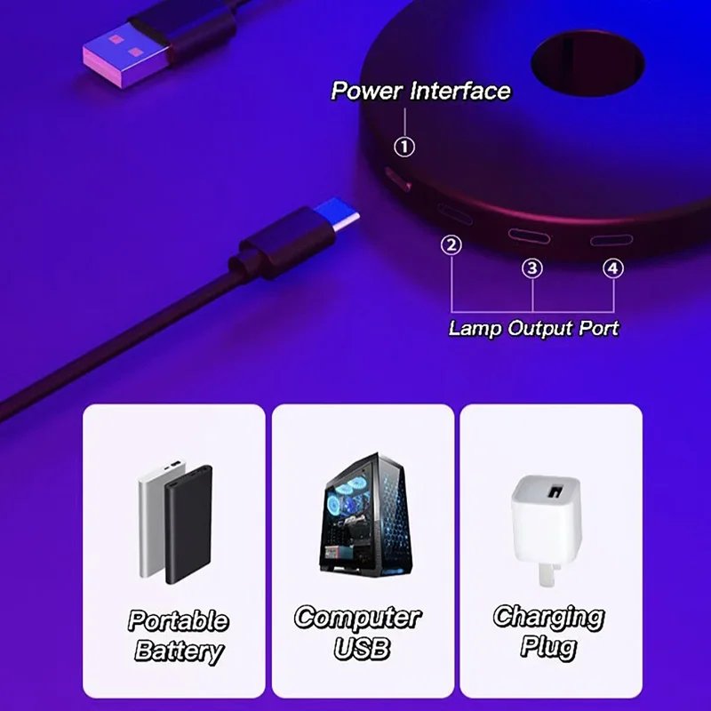 Indoor For Home Bedside Living Room Decor APP Remote Control LED Gaming Table Lamp RGB Smart Home Lights music rhythm light