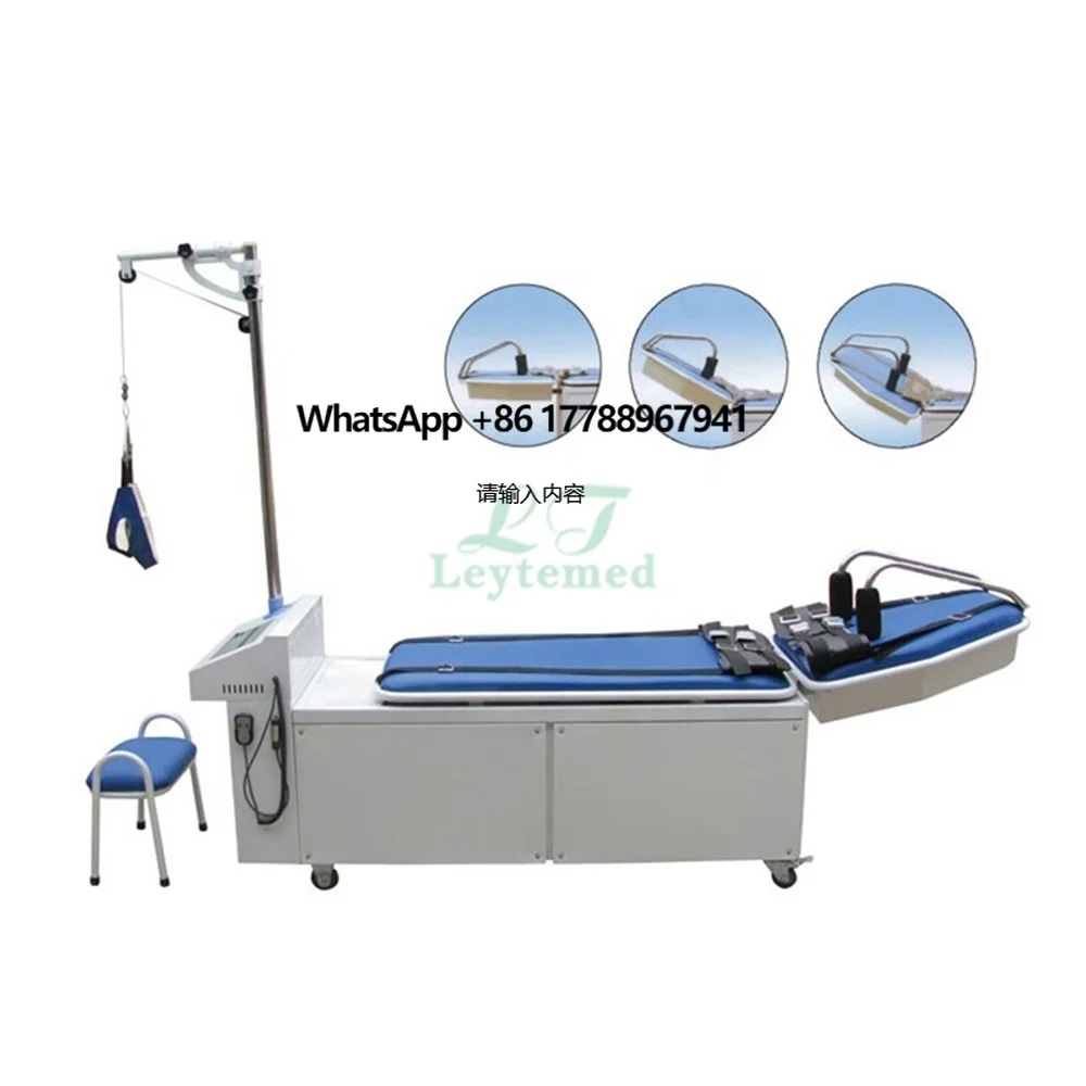 

LTSO01 Digital Physical Therapy Lumbar and Cervical Spinal Traction Table Physiotherapy