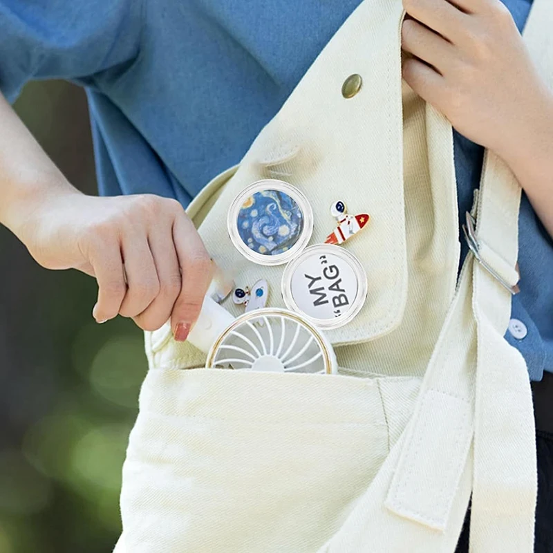 50PCS Button Maker DIY Button Pins, Acrylic Design Button Badge Clear Button Pin Badges