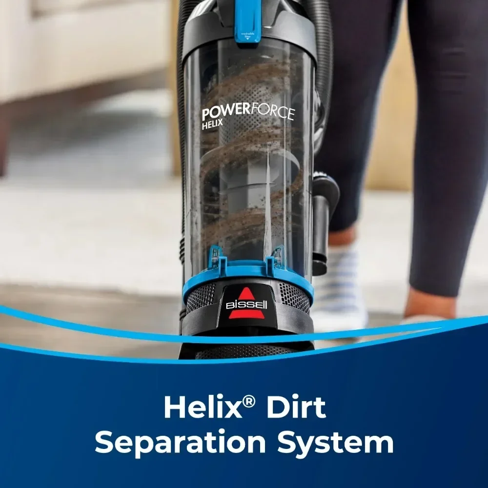 Bagless upright vacuum cleaner