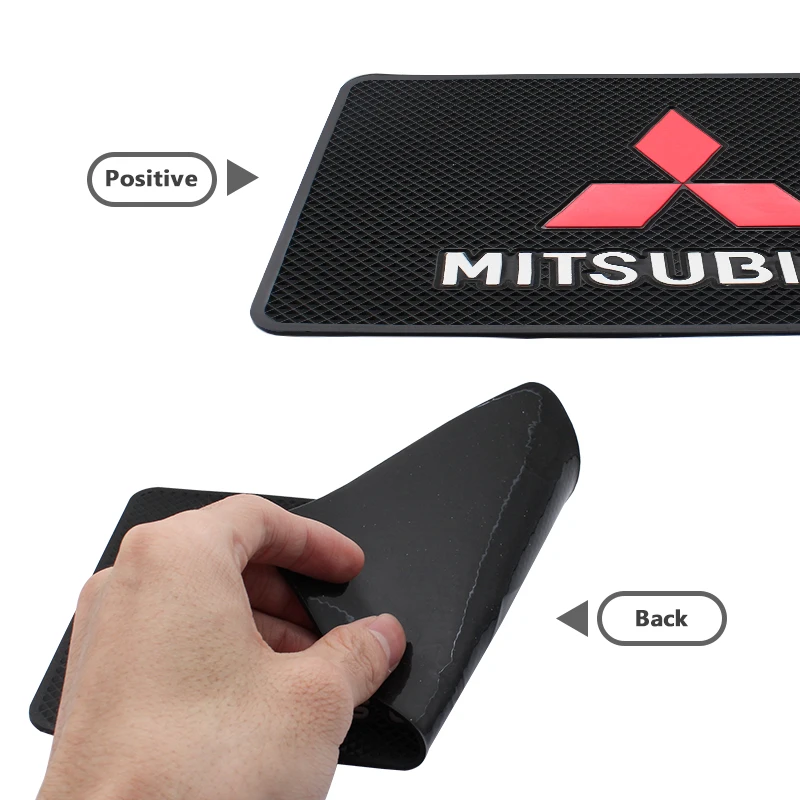 PVC Car Anti-Slip Mat Car Dashboard Phone Holder Non-Slip Sticky Pads For Mitsubishi Lancer 9 Outlander ASX L200 Pajero Colt EX