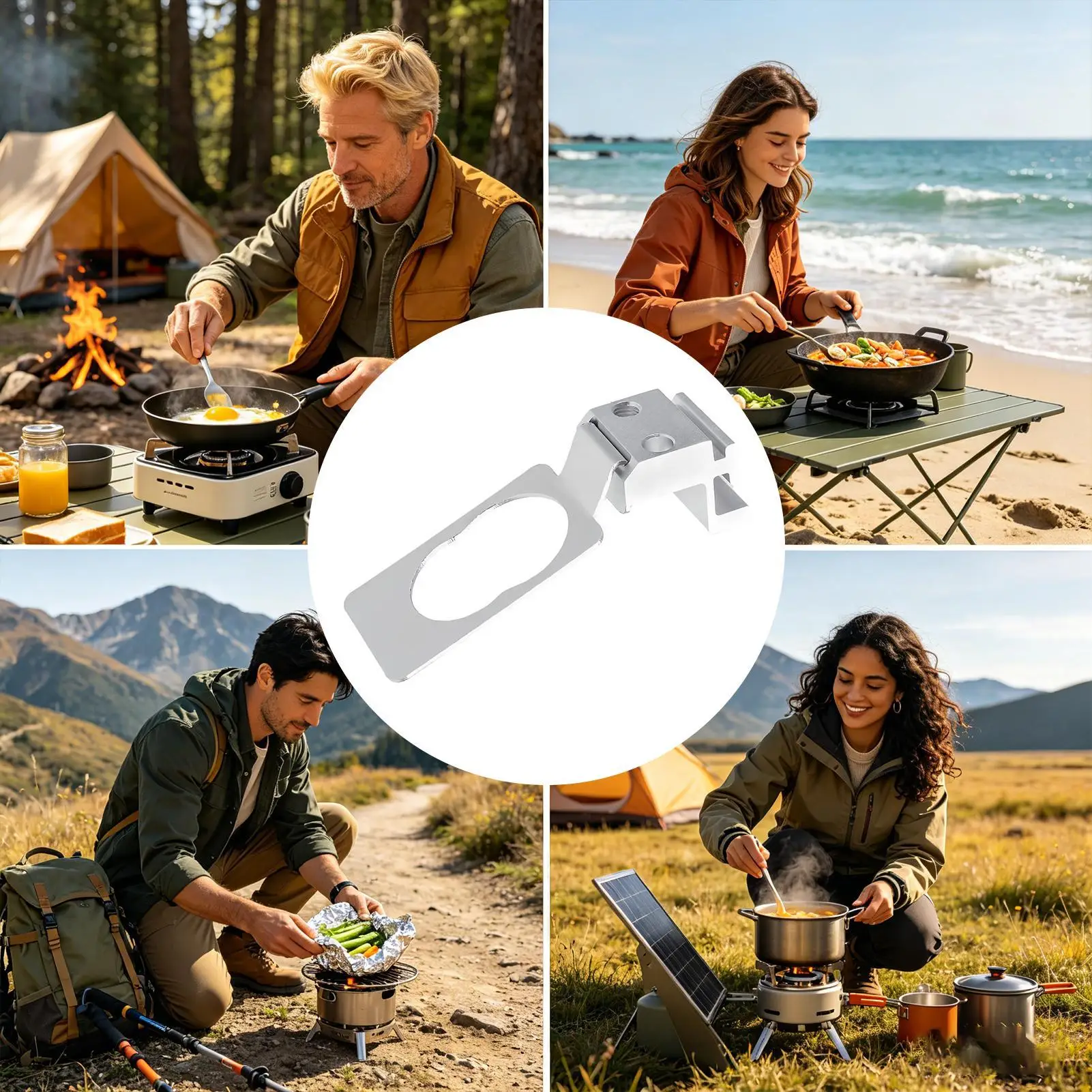 

Camping Propane Tank Shelf Table Top Canister Shelf Propane Tank Rack For Outdoor Kitchen Hiking Backyard Barbecue