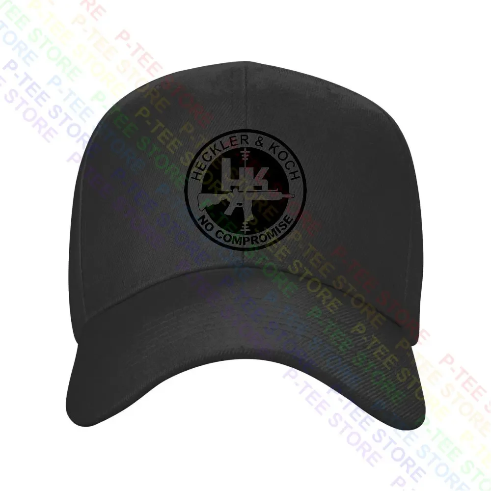 Heckler & Koch Hk Logo Guns Firearms Baseball Cap Snapback Caps Knitted Bucket Hat