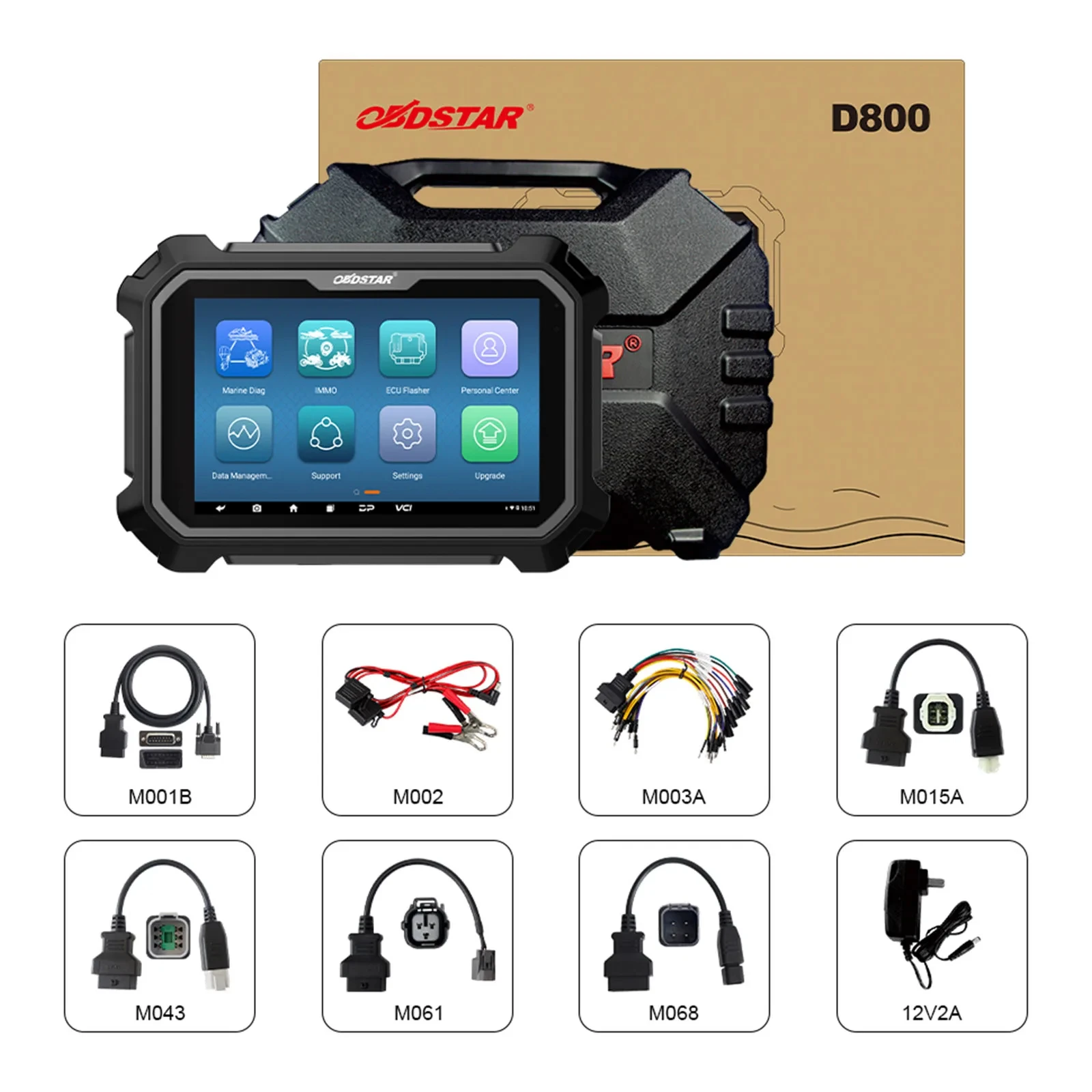 2024 New OBDSTAR D800 A/B Diagnostic Tool C/D for Ma-rine (Jet Ski/ Outboard) Diagnostic Tool Boat Marine Diagnostic Scanner