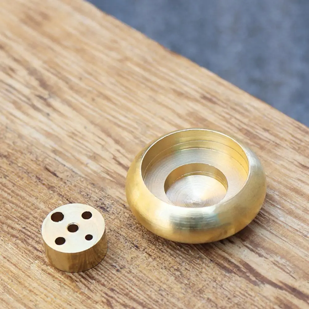 Incense Support Plate 2.5cm Diameter Wear-resistant Compact Brass 5 Holes Incense Burner Incense Burner Anti-oxidation