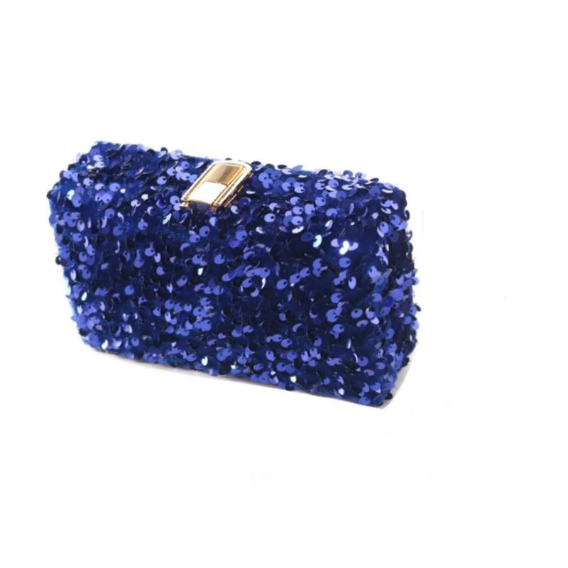 Handbag Cosmetic Evening Woman Bag Dinner Ladies Clutche Y2k Fashion Small Square Sequins Party Banquet Glitter Wedding Purses