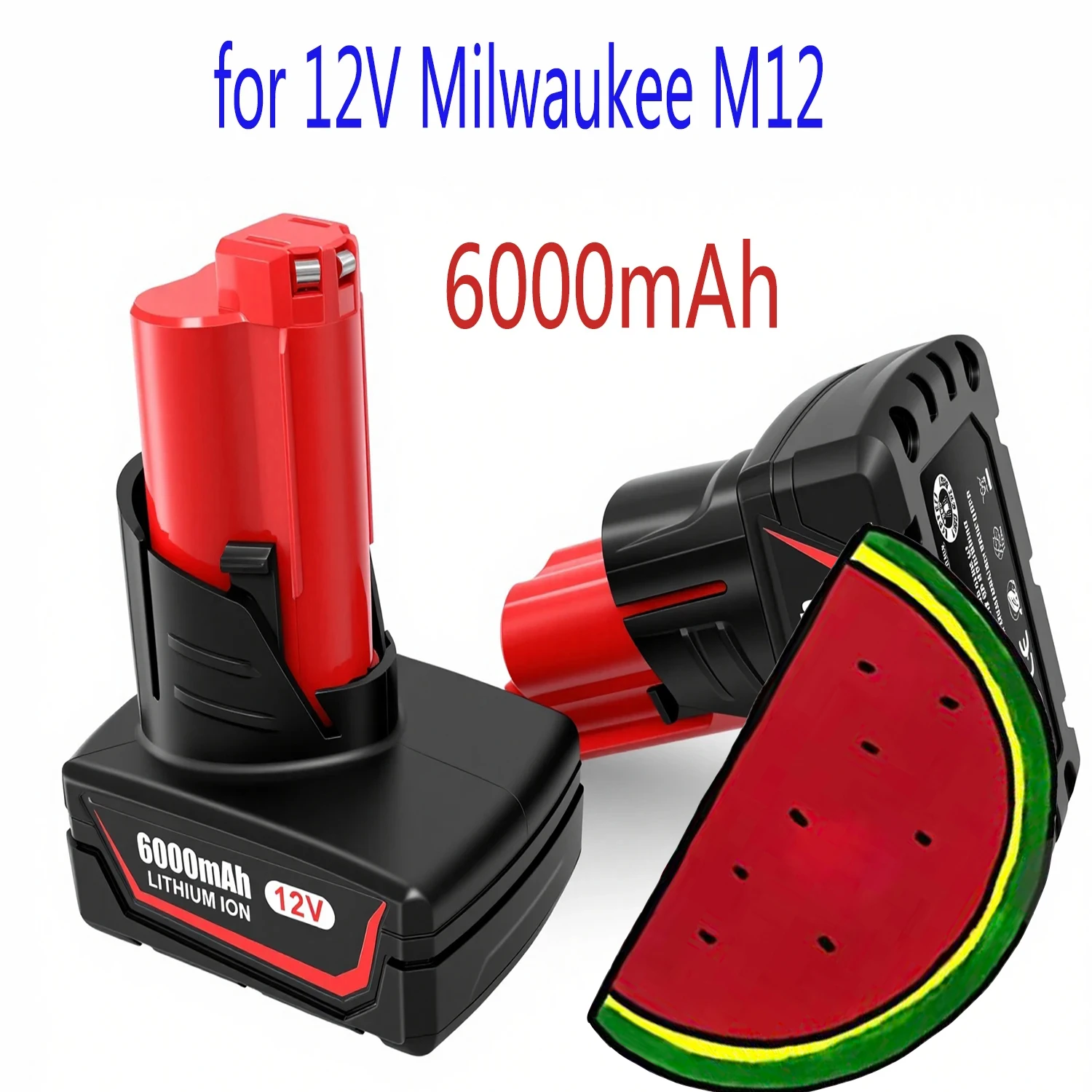 

Литий-ионный аккумулятор для Milwaukee, 6 Ач, инструменты 12 В, M12 M12B6 XC, 6,0 Ач, литий-ионные аккумуляторы для аккумуляторной дрели 48-11-2402