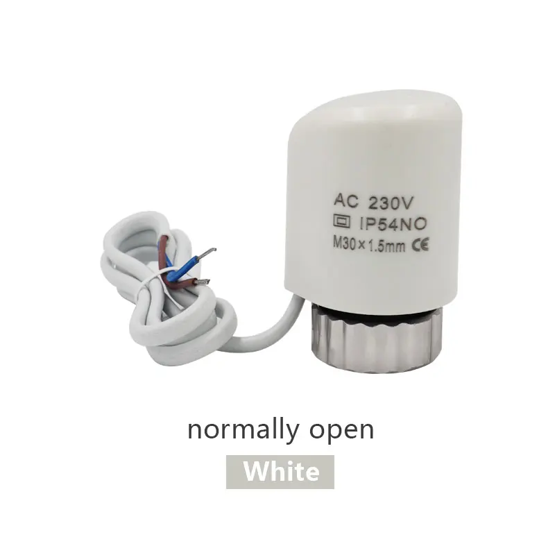 230v normally open Electric thermal actuator for manifold underfloor heating valve calefaccion suelo radiante actuador